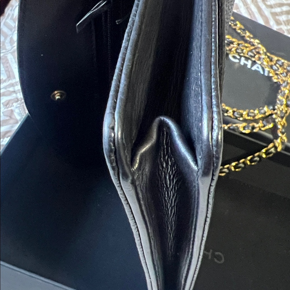 ๐ WOC caviar CC Chanel Black Leather RARE - Picture 6 of 16
